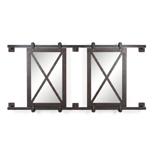 Miroir industriel coulissant