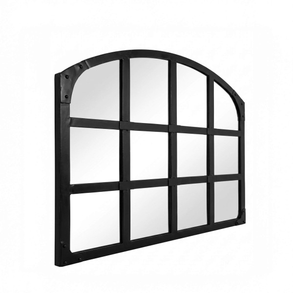 Miroir industriel design noir 120 X 100 cm