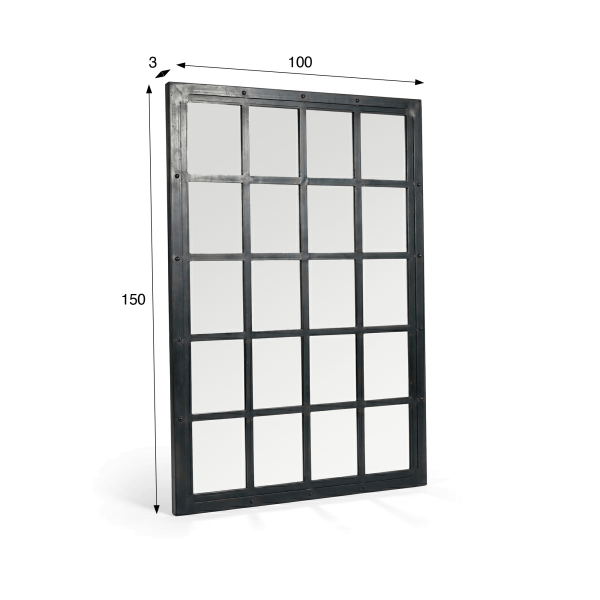 Grand miroir industriel