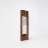 Miroir en bois brut rectangulaire 25 x 90 cm - Tree