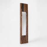 Miroir en bois brut rectangulaire 25 x 150 cm - Tree