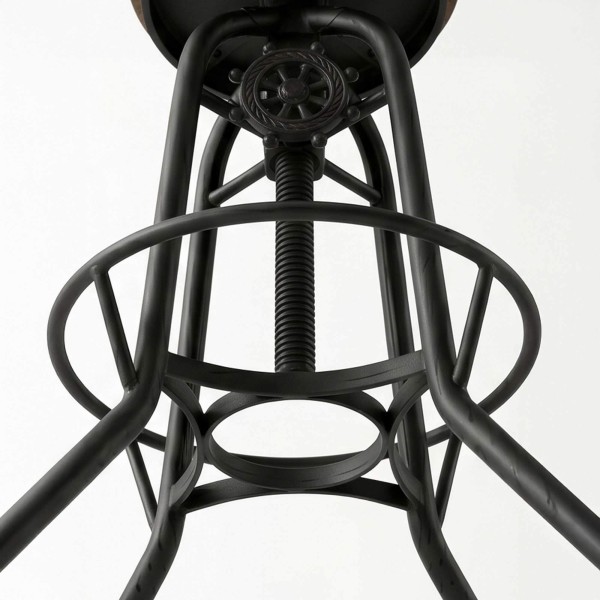 Tabouret de bar bois et métal