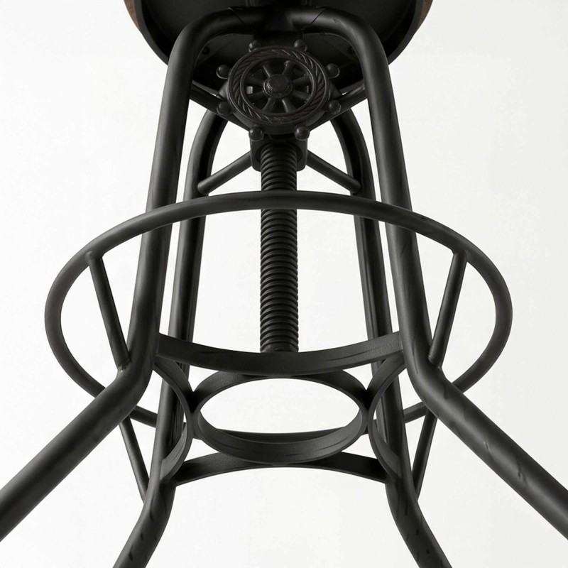 Tabouret de bar bois et métal