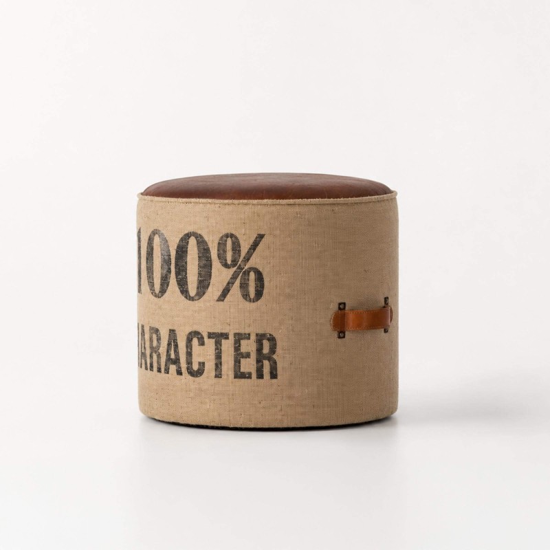 Pouf industriel "100% character"