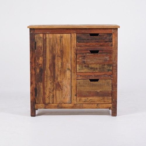 Buffet 90 cm en bois recyclé - Terra Nova