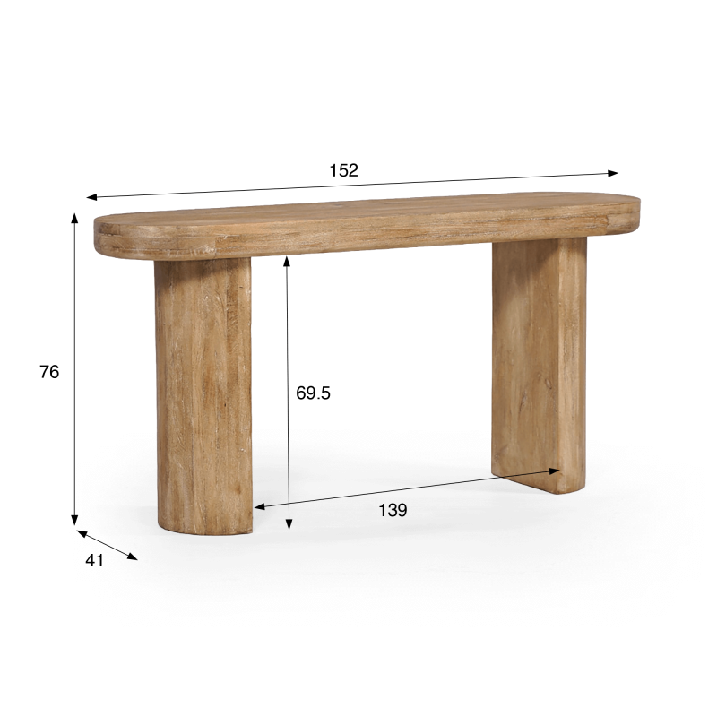 Meuble console en bois naturel - Timber