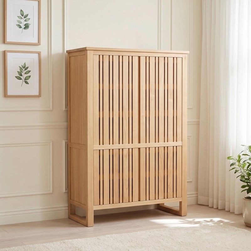 Buffet haut en bois massif - Satya