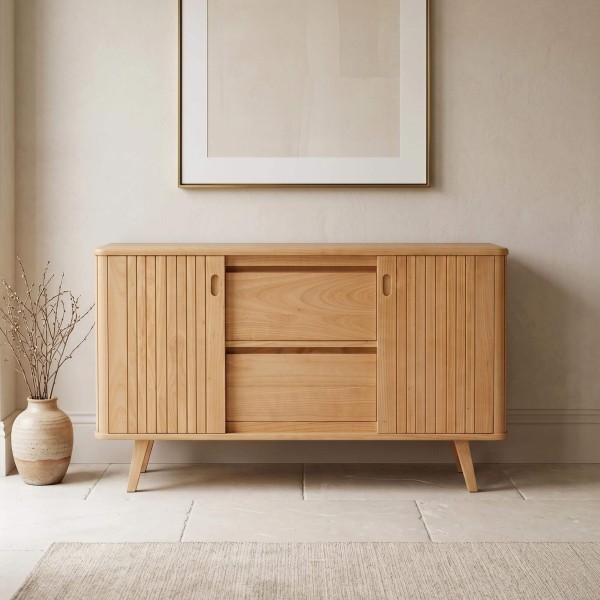 Buffet en bois massif 150 cm - Neha