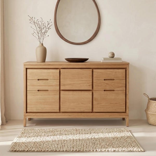 Buffet en bois massif 140 cm - Ashwini