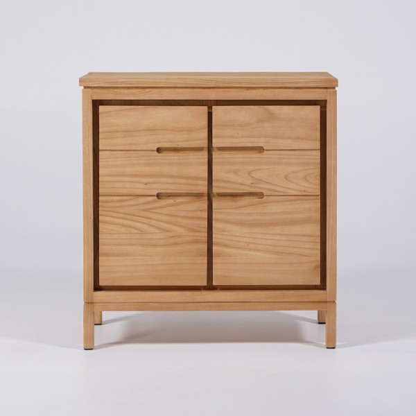 Bahut de salle à manger en bois massif 80 cm - Ashwini