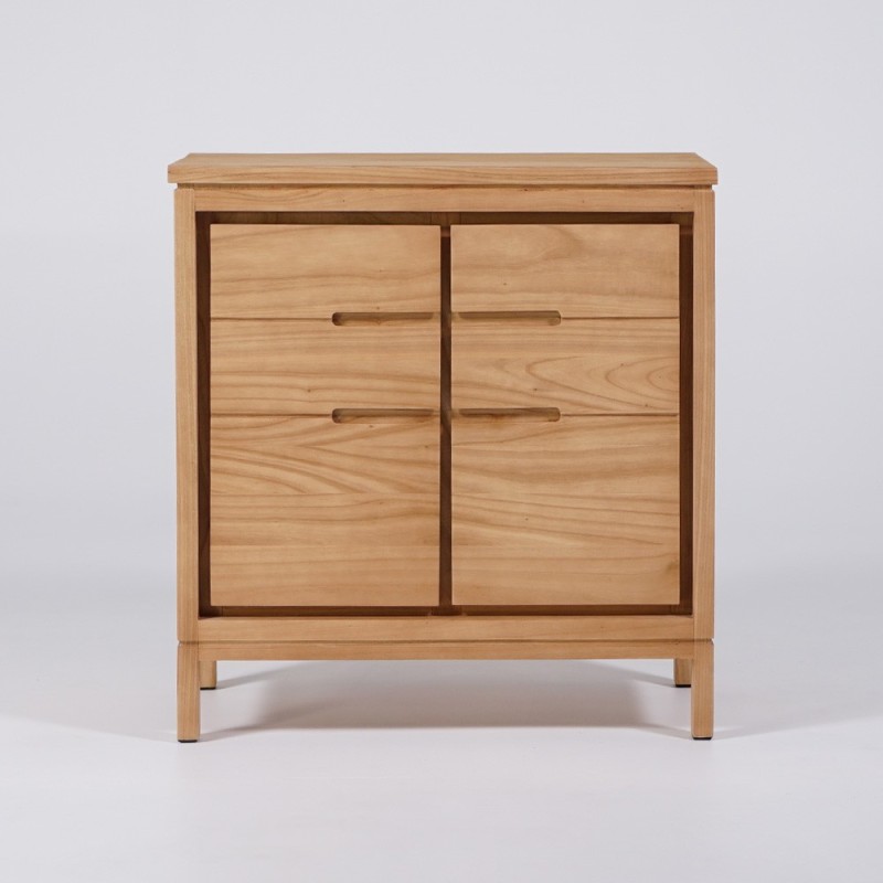 Bahut de salle à manger en bois massif 80 cm - Ashwini