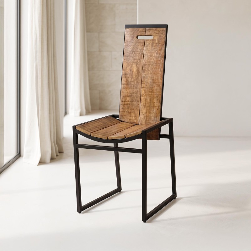 Chaise bois metal - Classy