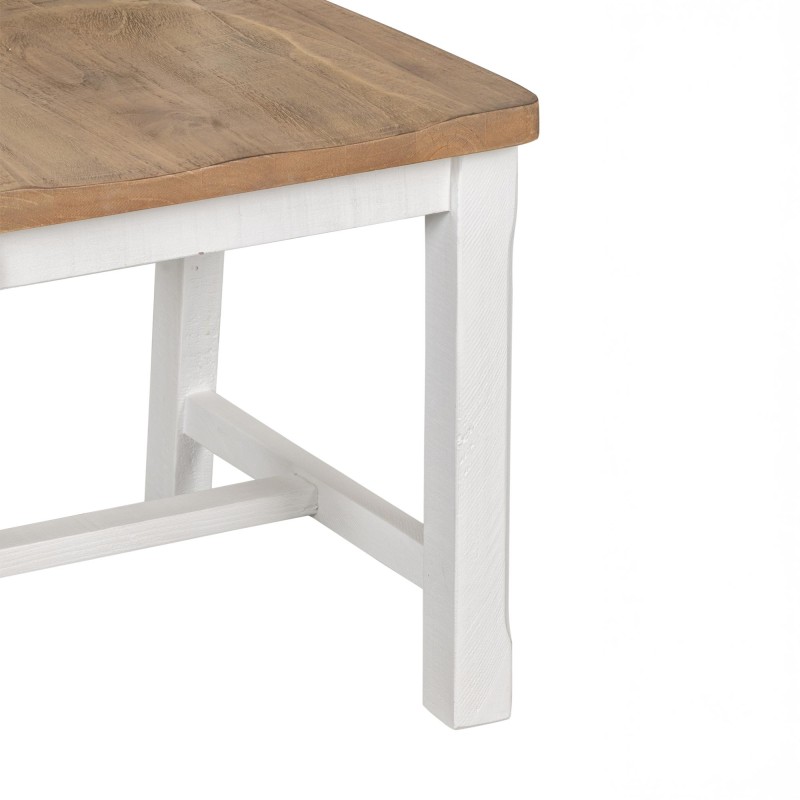 Chaise de salle à manger bois et blanc en pin - Mayfield