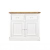 Buffet blanc en bois massif de pin 100 cm - Mayfield