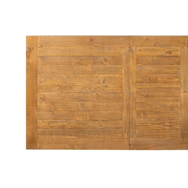 Table à manger extensible blanche en bois massif de pin - Mayfield