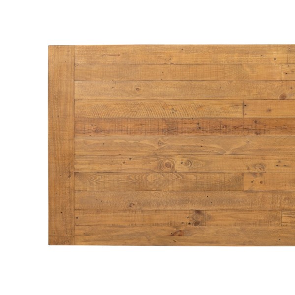 Table à manger bois et blanche en pin massif - Mayfield