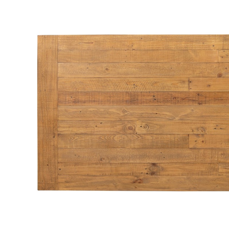 Table à manger bois et blanche en pin massif - Mayfield