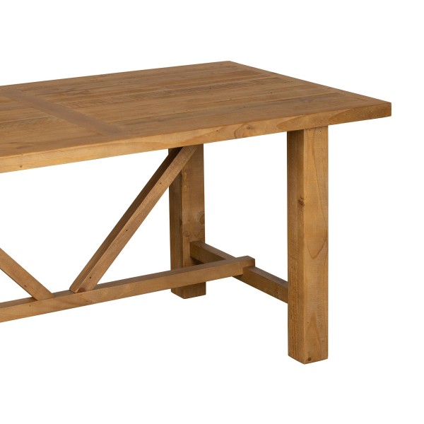 Table à manger en bois massif naturel de pin 180 cm - Richwood