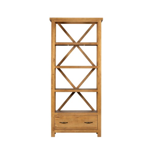 Etagère bibliothèque en bois massif naturel de pin - Richwood