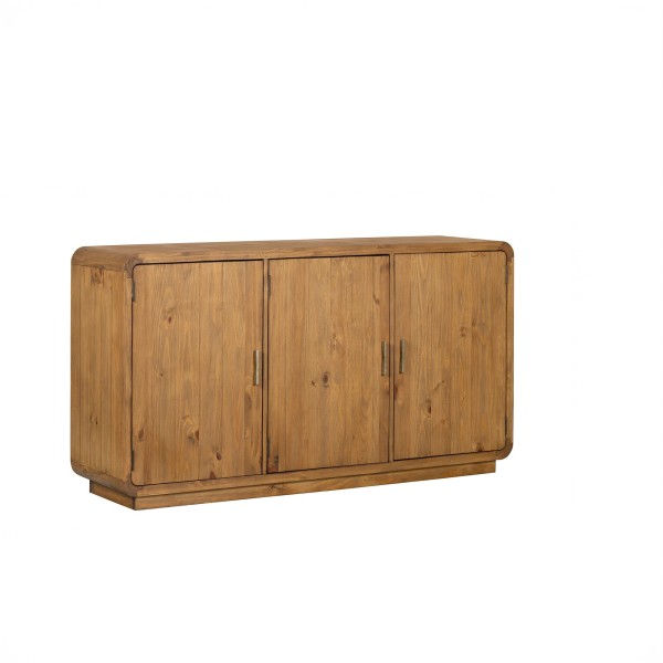 Bahut en bois massif naturel de pin 160 cm - Valdora