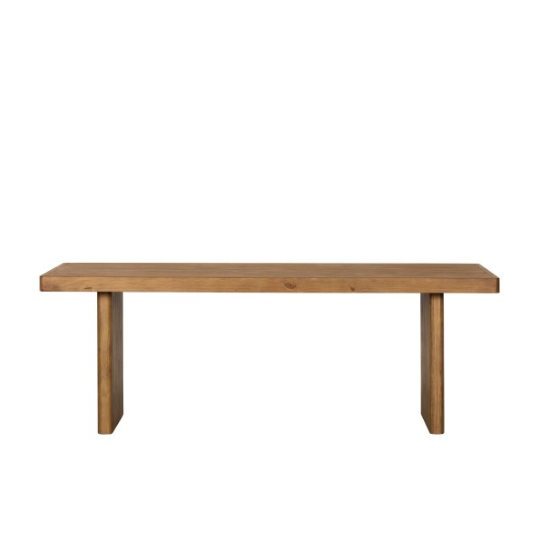 Table à manger en bois massif naturel de pin - Valdora