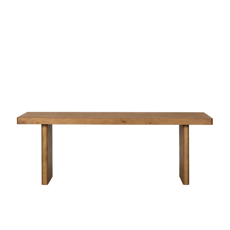 Table à manger en bois massif naturel de pin - Valdora