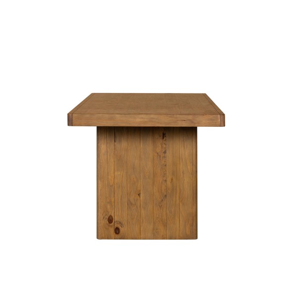 Table à manger en bois massif naturel de pin - Valdora