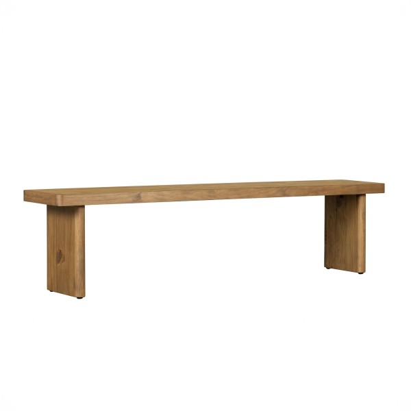 Banc en bois massif naturel de pin - Valdora