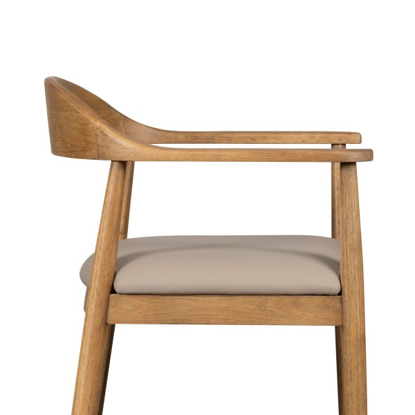 Chaise de salle à manger en bois massif - Valdora