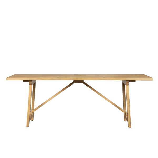 Table à manger en bois massif naturel de pin - Ashford
