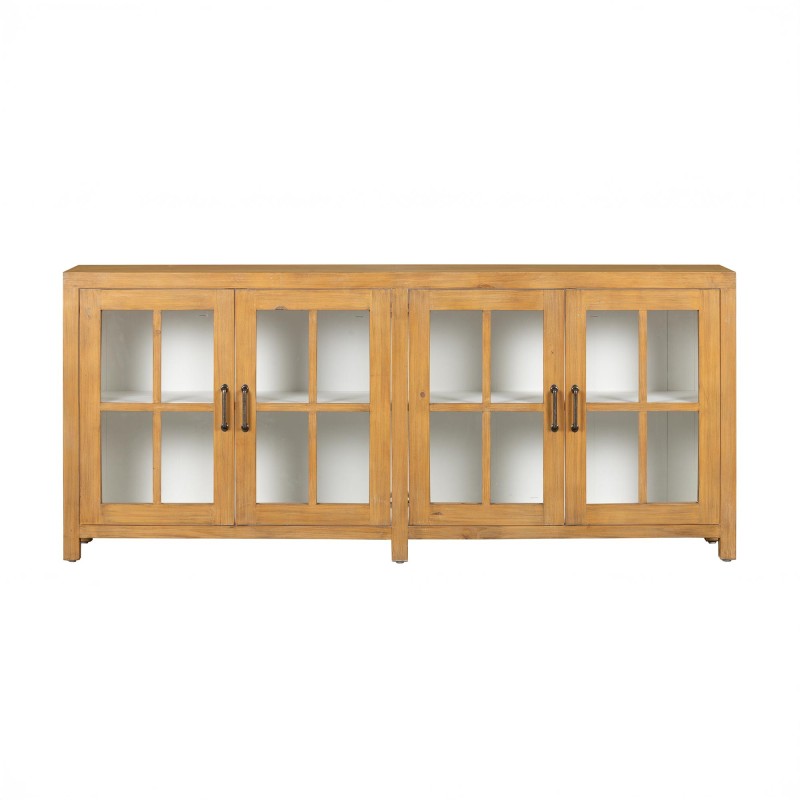 Enfilade en bois massif naturel de pin 210 cm - Ashford