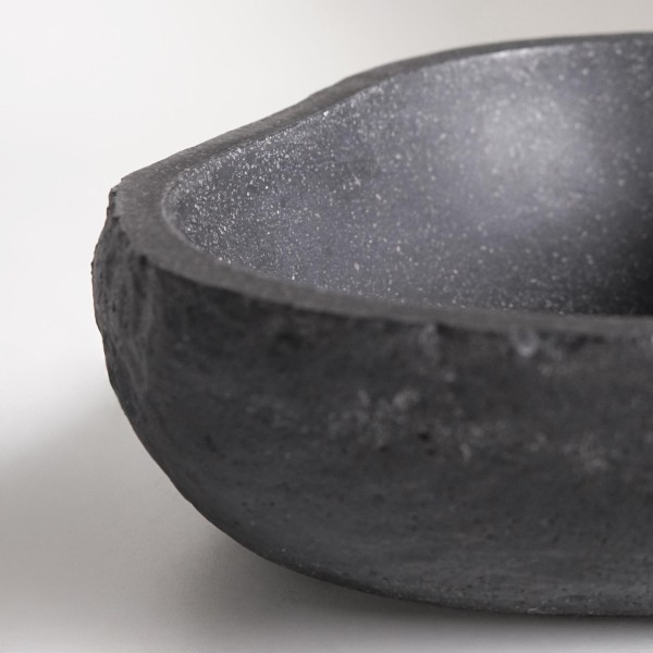 Vasque de salle de bain effet pierre naturelle en terrazzo 40 x 40 cm - Tupai