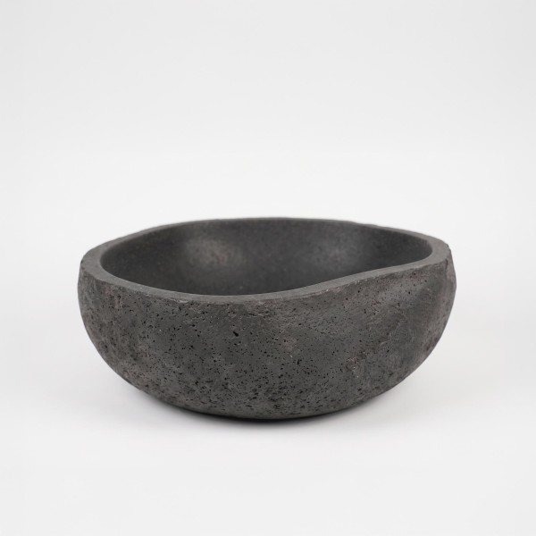 Vasque de salle de bain effet pierre naturelle en terrazzo 40 x 40 cm - Tupai