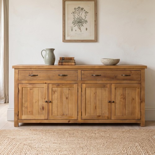 Enfilade en bois massif naturel de pin 200 cm - Richwood