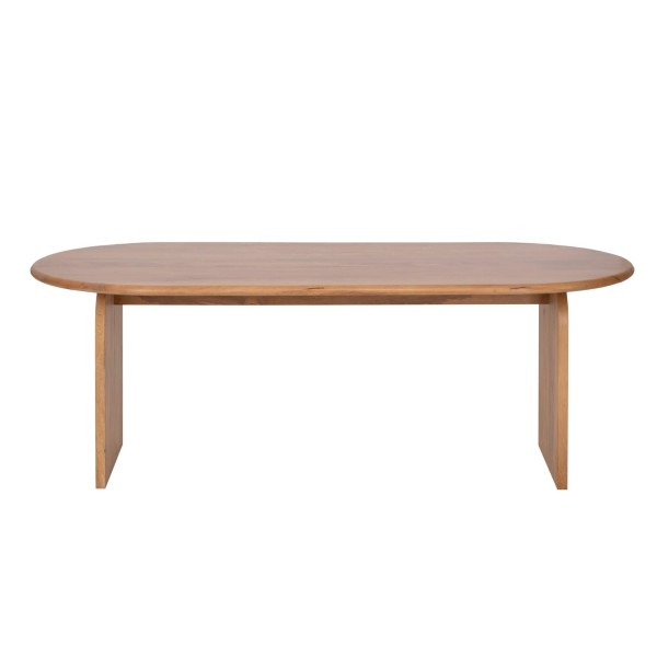 Table à manger ovale et design en bois massif 220 cm - Enoa