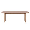 Table à manger ovale et design en bois massif 220 cm - Enoa