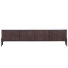 Meuble TV moderne en bois massif 200 cm (suspendu ou à poser) - Sohana
