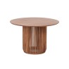 Table à manger ronde en bois massif naturel 120 cm - Kumo