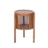 Table d'appoint ronde en bois massif naturel - Kumo
