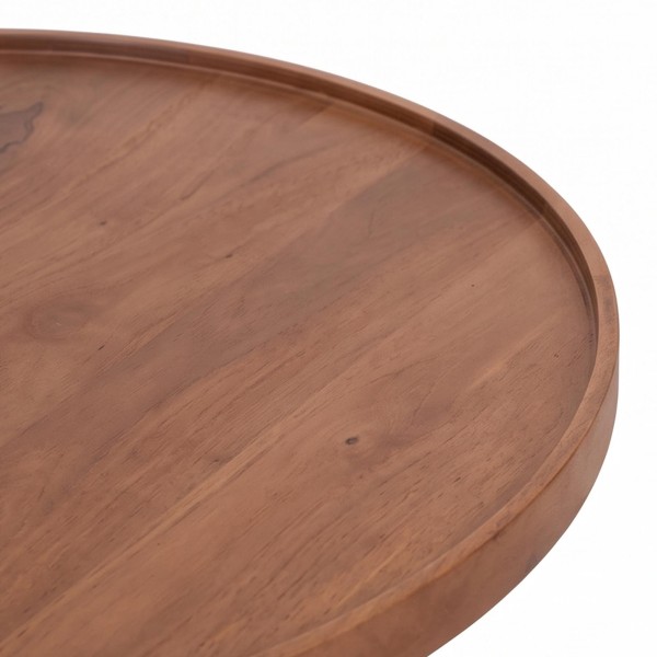 Ensemble de 2 tables basses gigognes rondes en bois massif - Alto