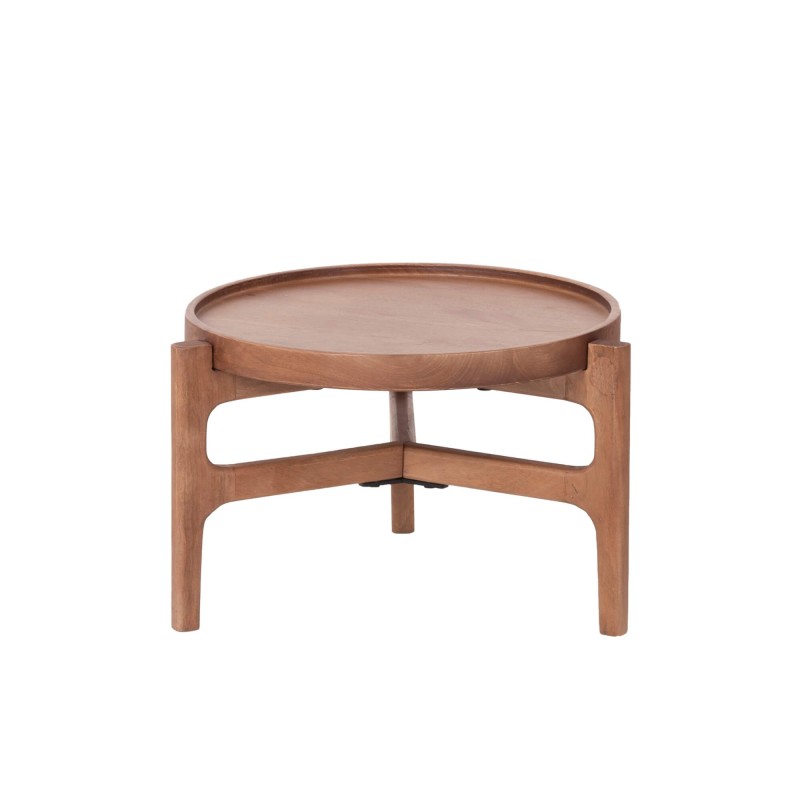 Ensemble de 2 tables basses gigognes rondes en bois massif - Alto