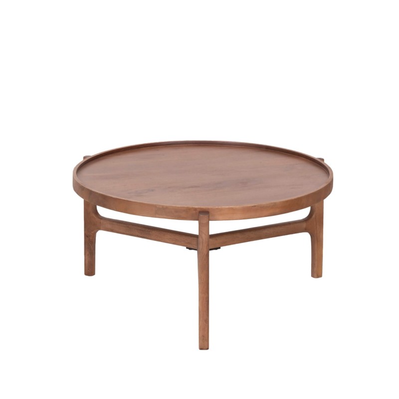 Ensemble de 2 tables basses gigognes rondes en bois massif - Alto