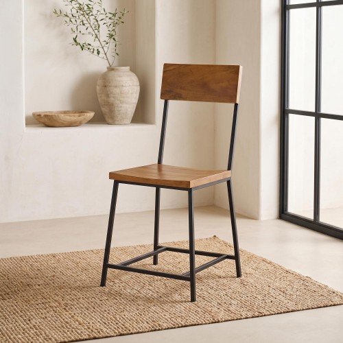 Chaise bois et métal Robin