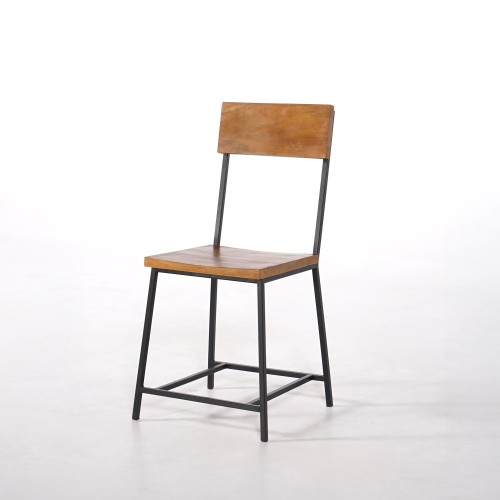 Chaise bois et métal Robin