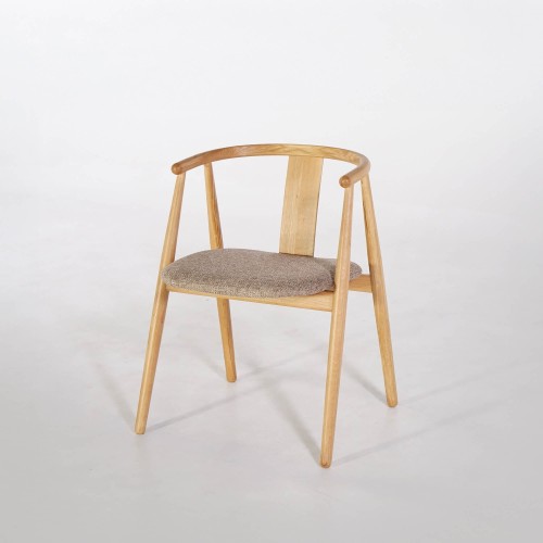 Chaise de salle à manger en chêne naturel - Relate
