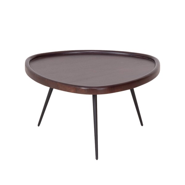 Ensemble de 2 tables basses gigognes vintage en bois massif - Holmen