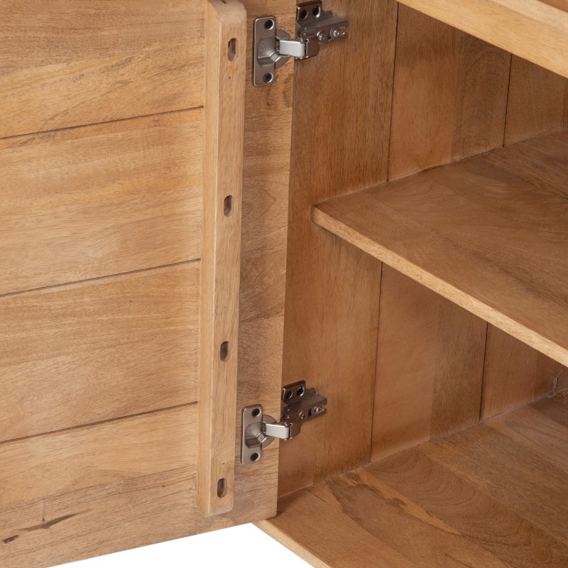 Armoire de rangement en bois massif naturel 90 cm - Ivar