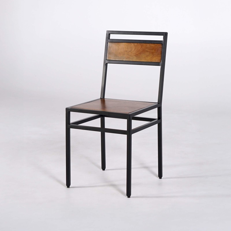 Chaise en bois et métal - Jen