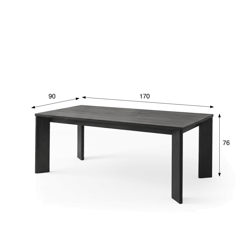 Table à manger en bois massif - Selena