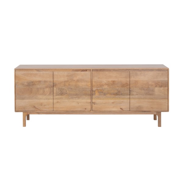Enfilade en bois massif naturel 200 cm - Ivar